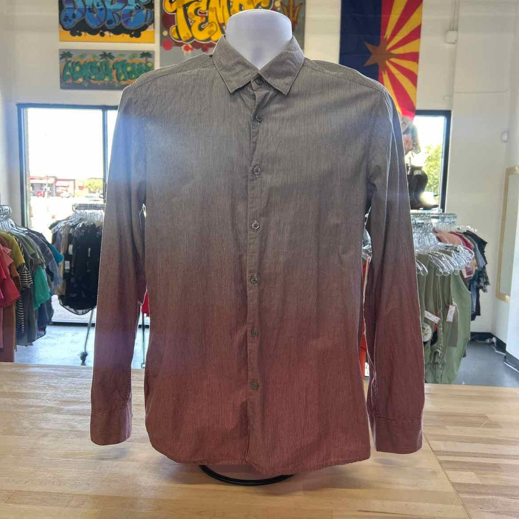 Kenneth Cole Size M Gray Preloved MENS Button Down Shirt
