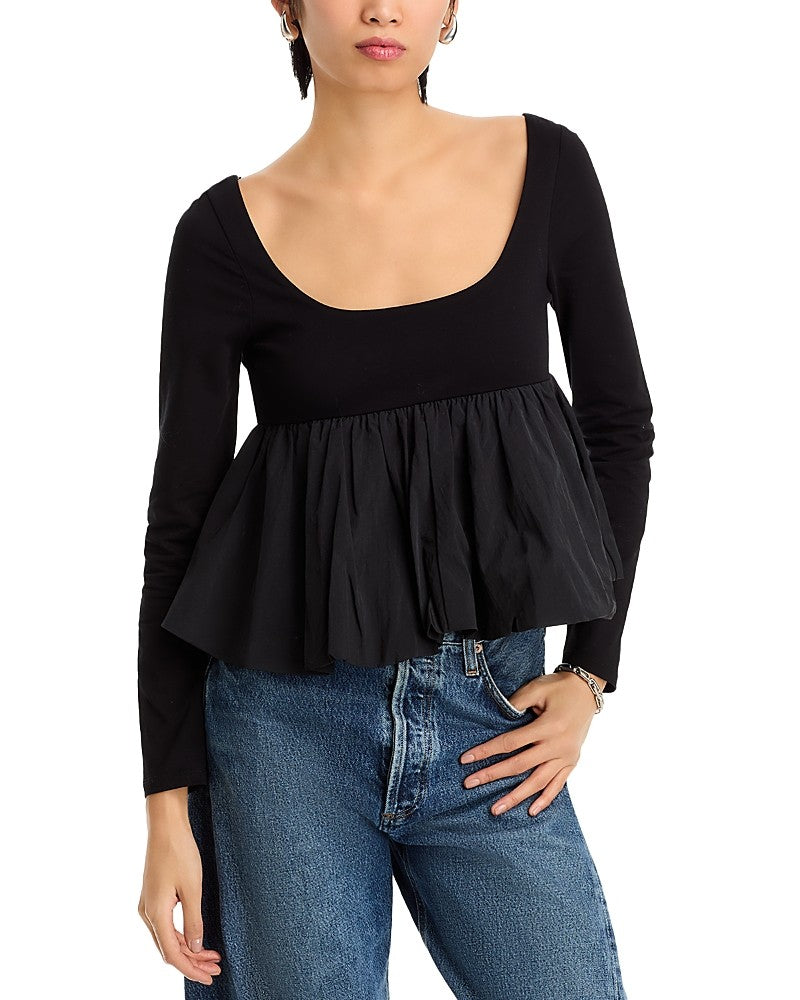 Steve Madden Size M Avielle Top Black