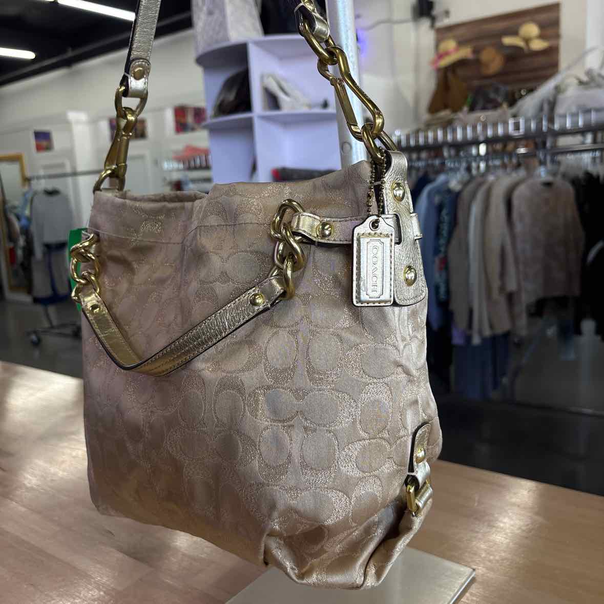 Coach Gold Preloved Handbag