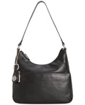 Giani Bernini Nappa Leather Hobo Bag - Black/Silver