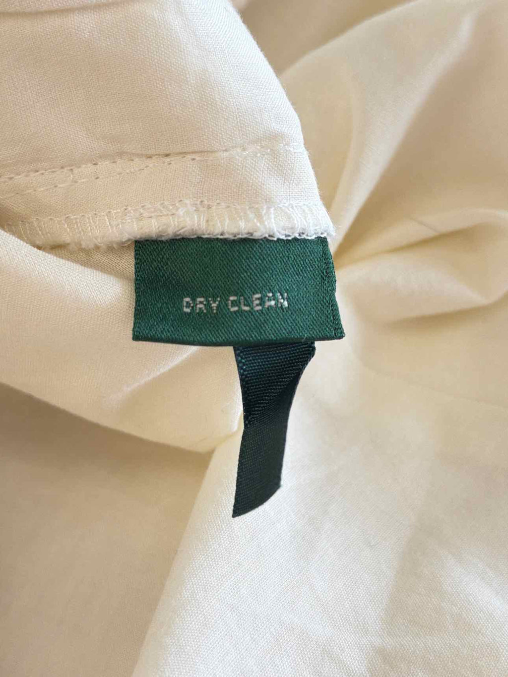 Lauren Ralph Lauren Size XL Cream Linen Preloved Dress