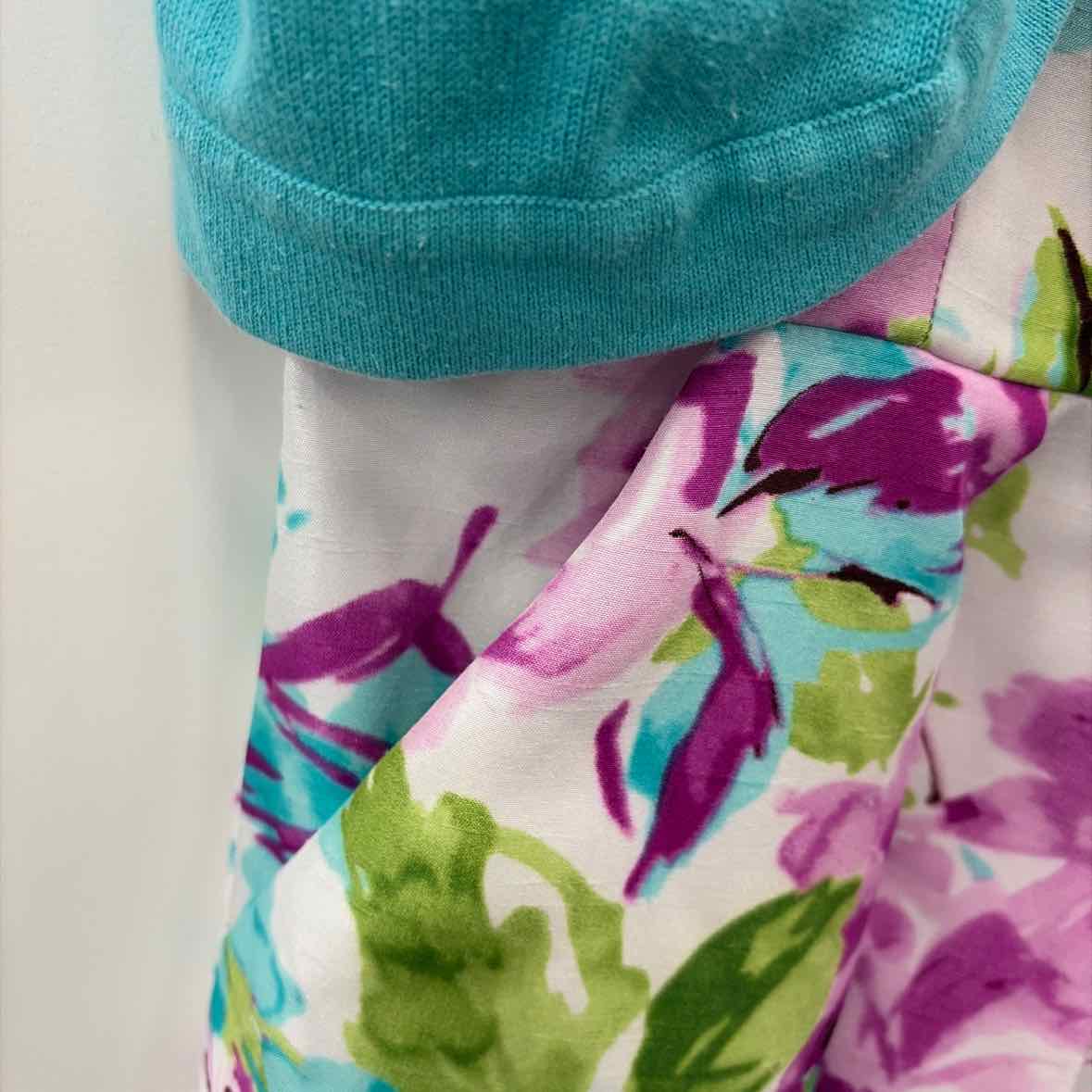 R&K Size 12 Blue White Used Dress