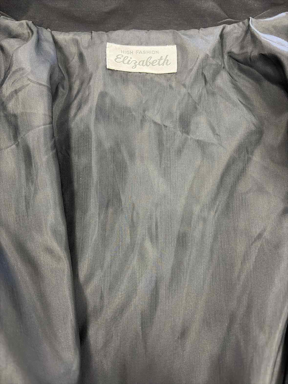Elizabeth Size L Black Vintage Jacket