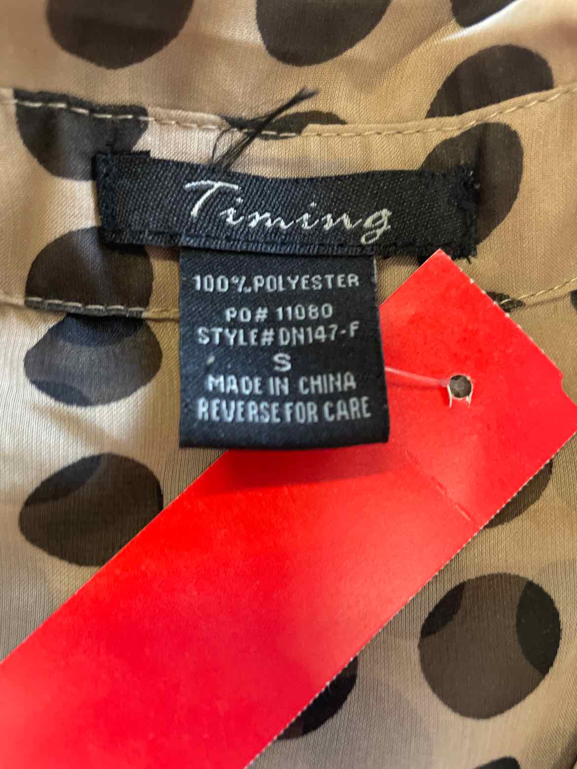 timing Size S Black & beige Blouse