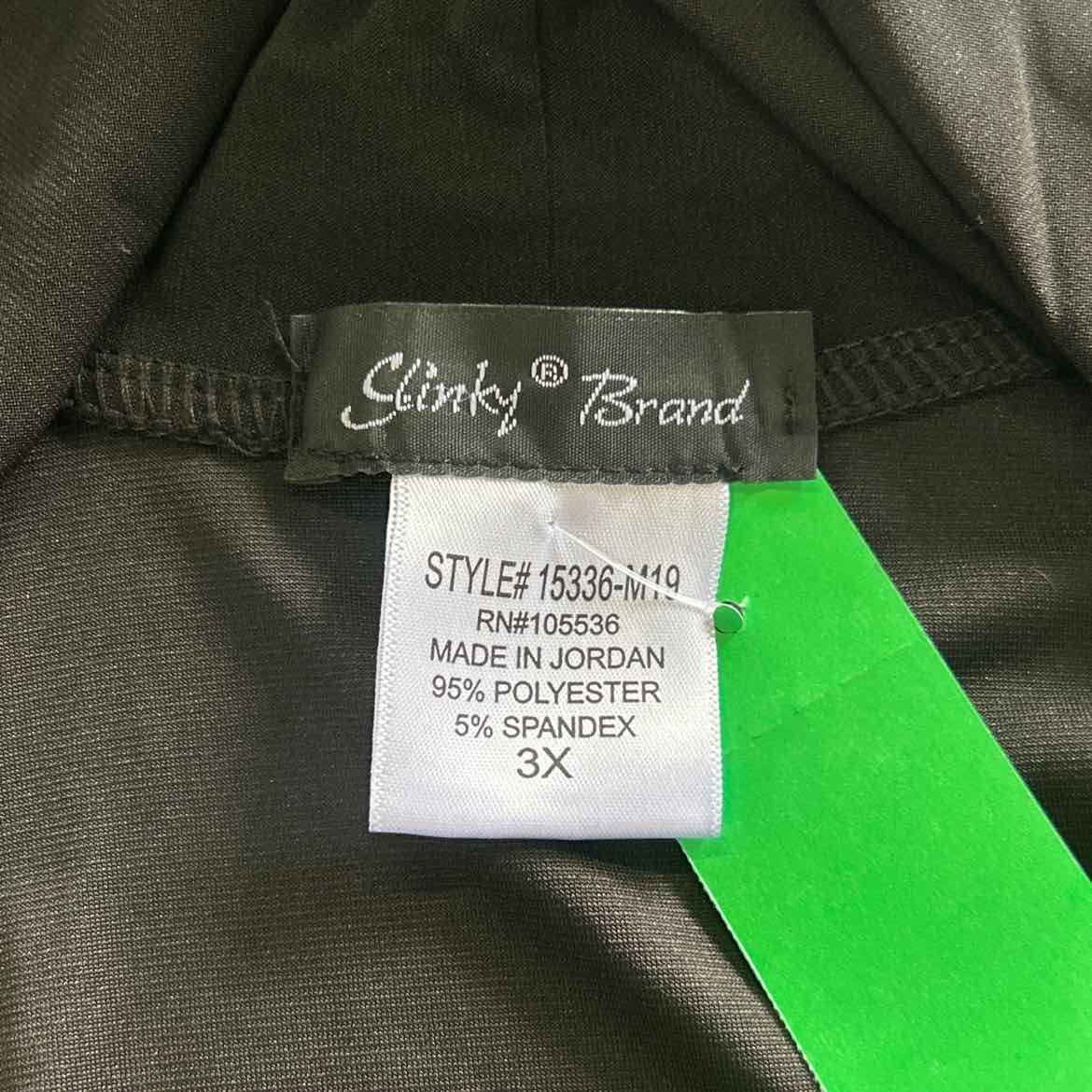Slinky Brand Size 3X Black Preloved 3 Pc Set