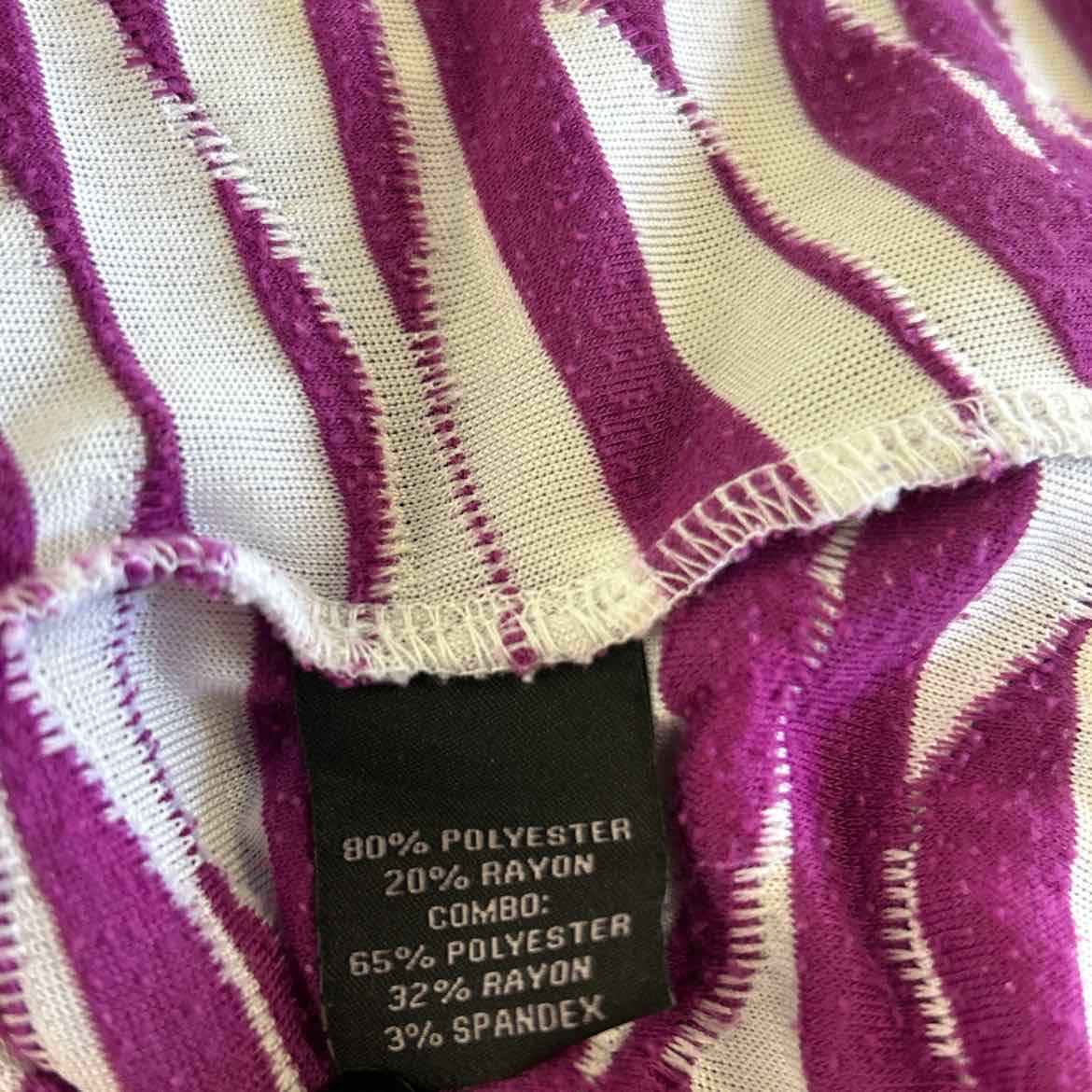Investments Size L Purple Preloved Blouse LS