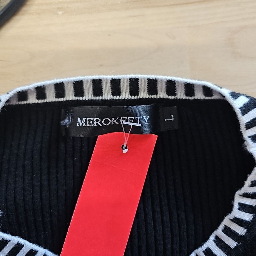 Merokeety Size L Black Preloved Long Sleeve