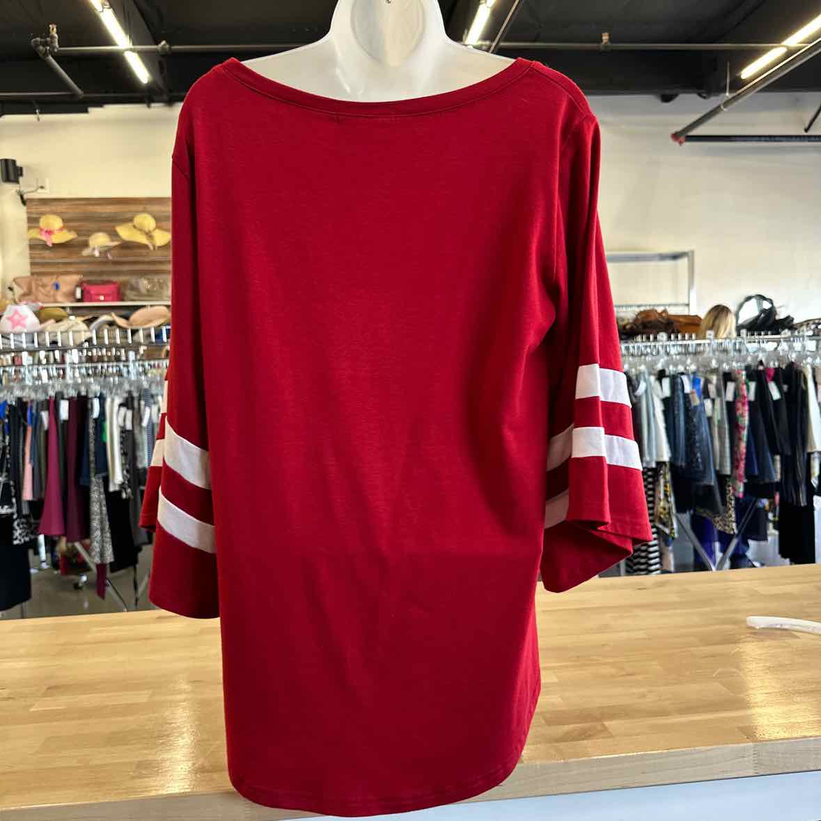 D btanjy Size M Red Blouse