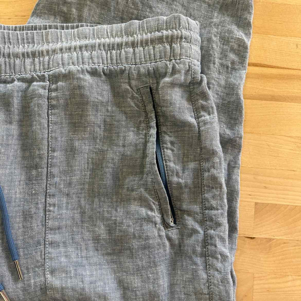 Athleta Size 16 Blue Linen Preloved Jogging Pants