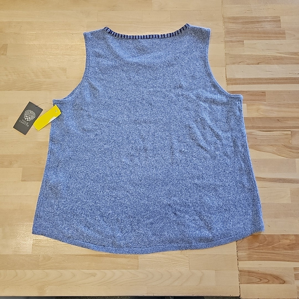 Vince Camuto Size XL Blue Sleeveless