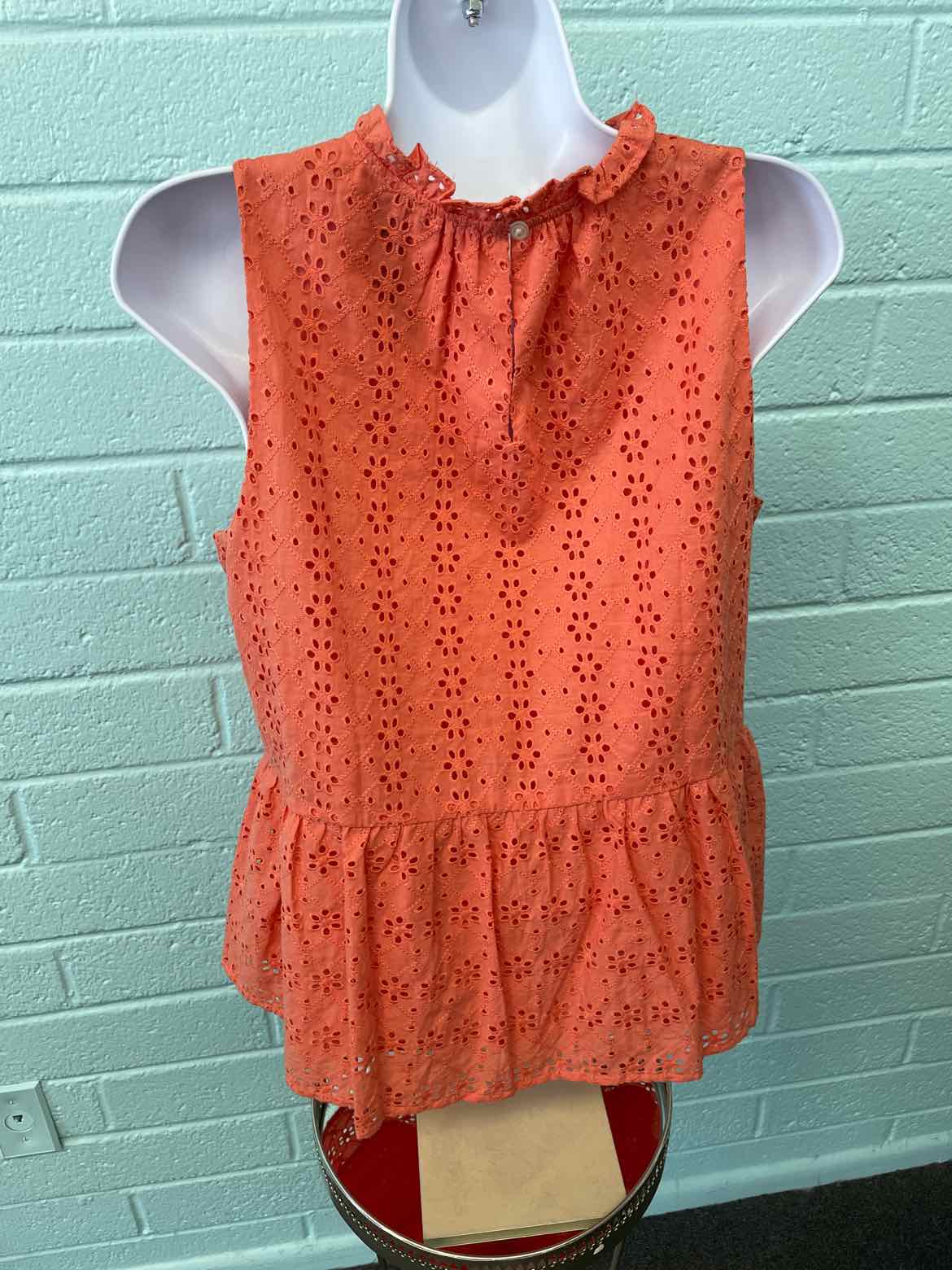 Loft Size S Orange Sleeveless