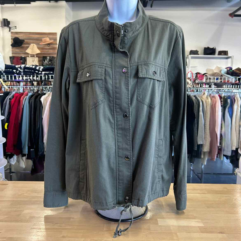 Christopher & Banks Size L Green Jacket