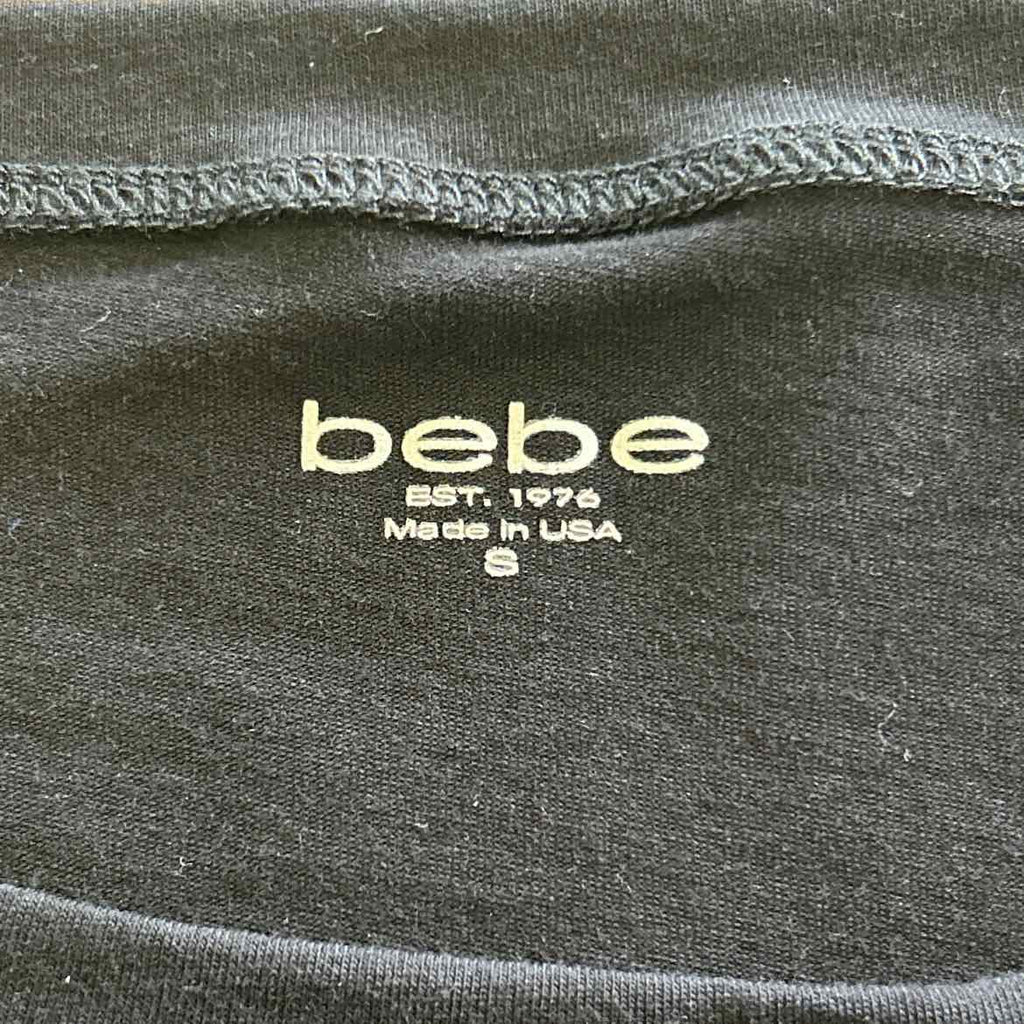 Bebe Size S Black Preloved T-Shirt SS