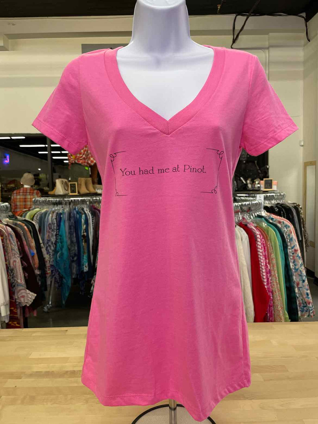 Next Level Size XS Pink T-shirt