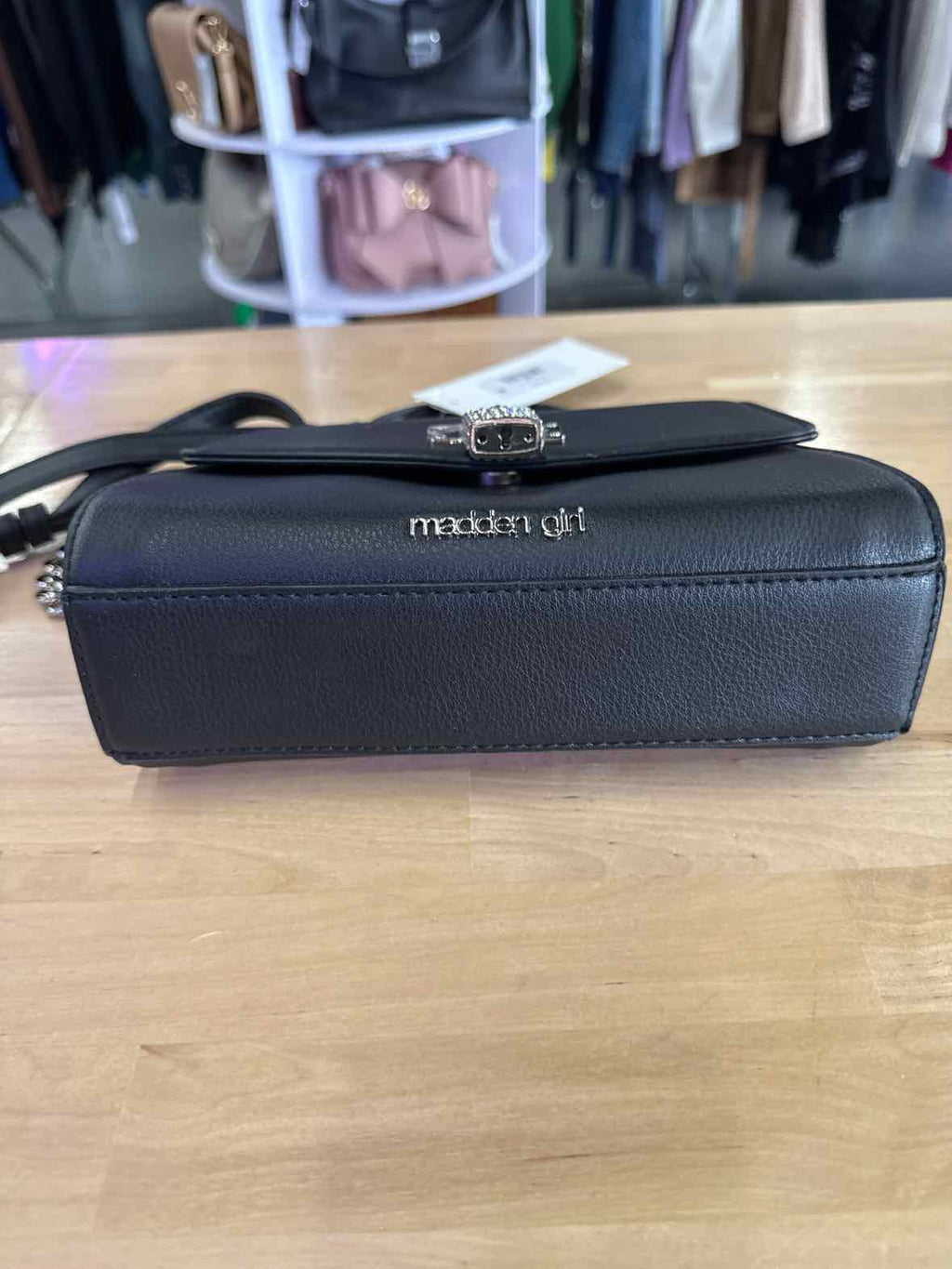 Madden Girl Ahadley Black Crossbody New Handbag NWT