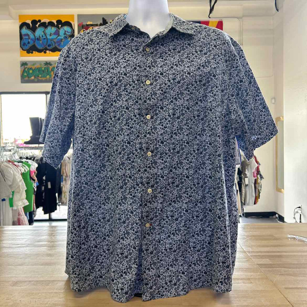 Cremieux Size XXL Blue Preloved MENS Button Down Shirt