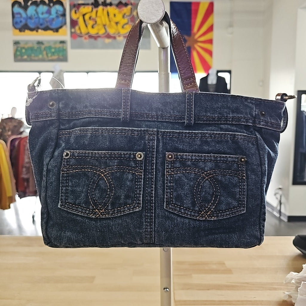 Patricia Nash Varedo Medium Denim Satchel Dark Denim