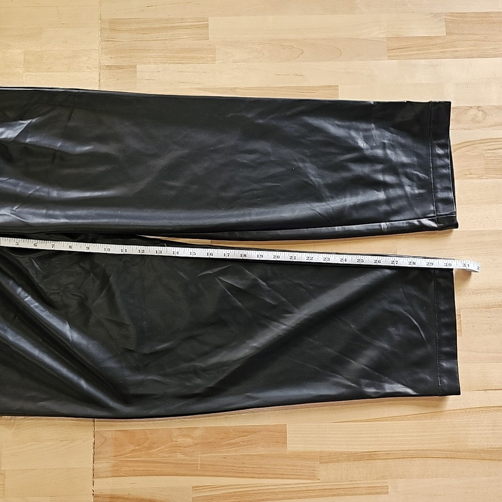 Mode of One Men's Relaxed-Fit Faux-Leather Pull-on Pants