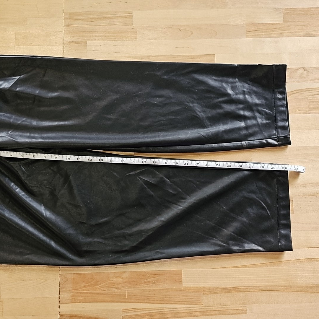Mode of One Men's Relaxed-Fit Faux-Leather Pull-on Pants