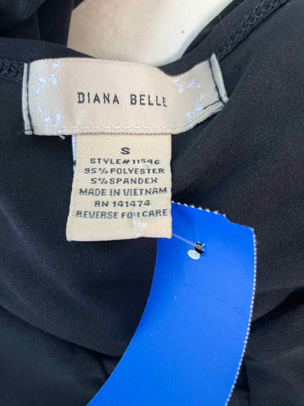 DianaBelle Size S Black Sleeveless