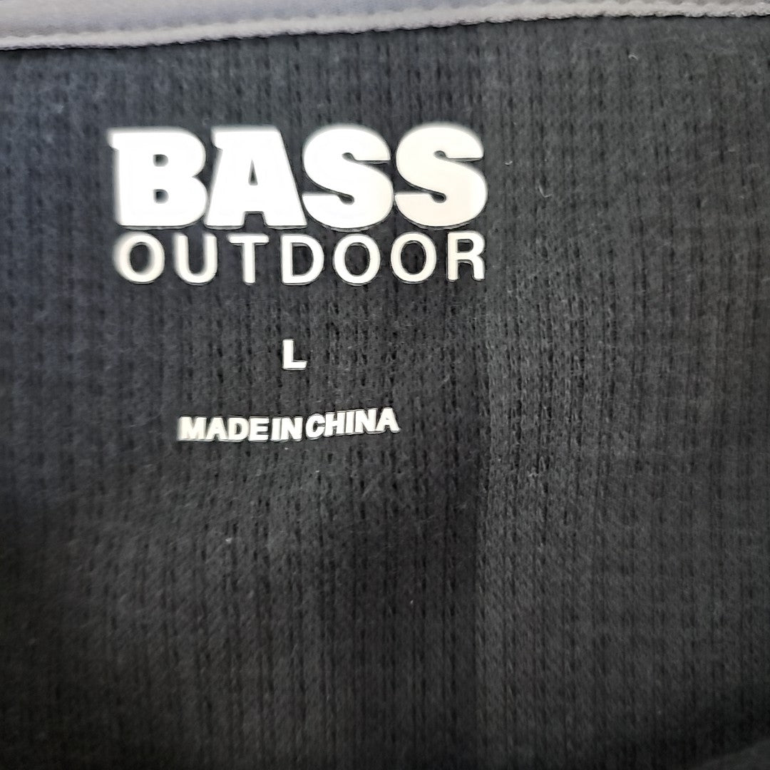 Bass Outdoor Size L Black MENS Long Sleeve Shirt