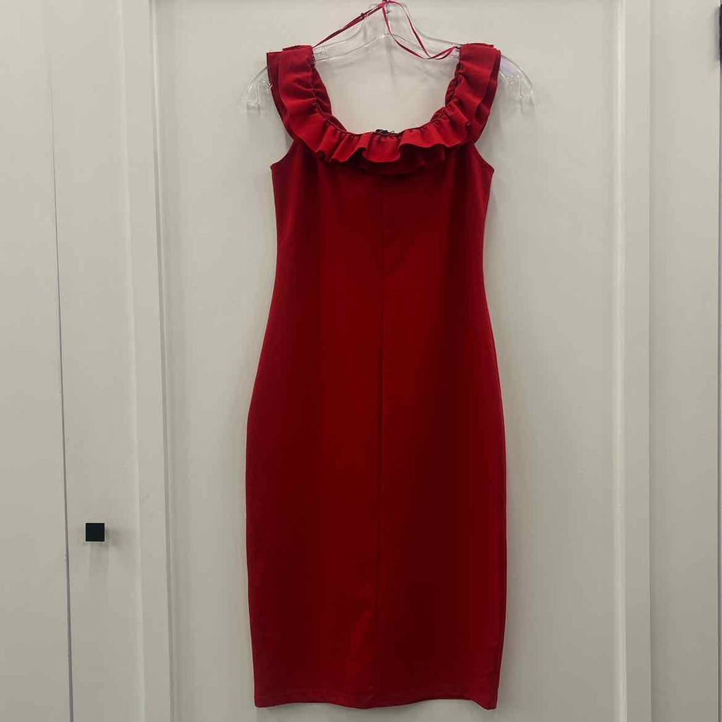 Zara Basic Size L Red Preloved Dress