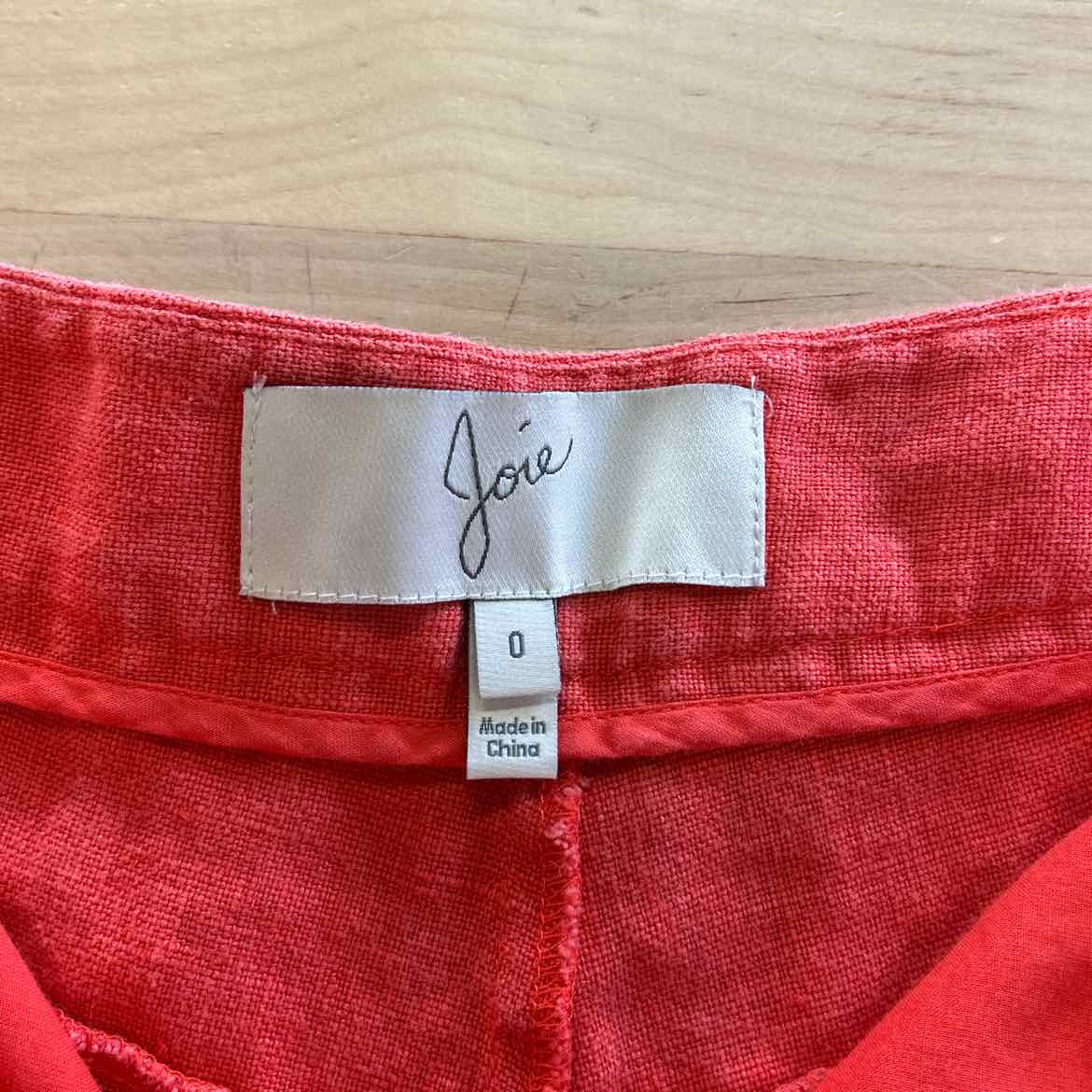 Joie Women Size 0 Orange Preloved Shorts