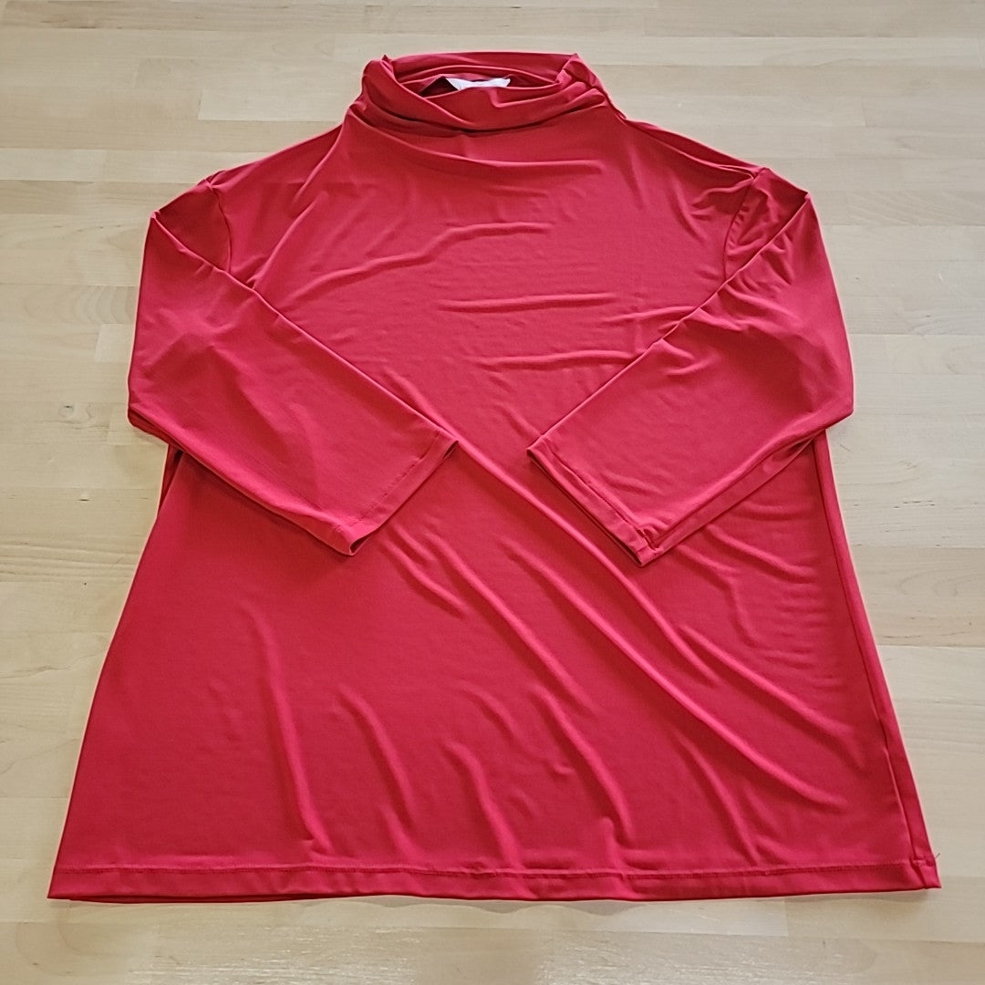 Liz Claiborne Size L Red Long Sleeve