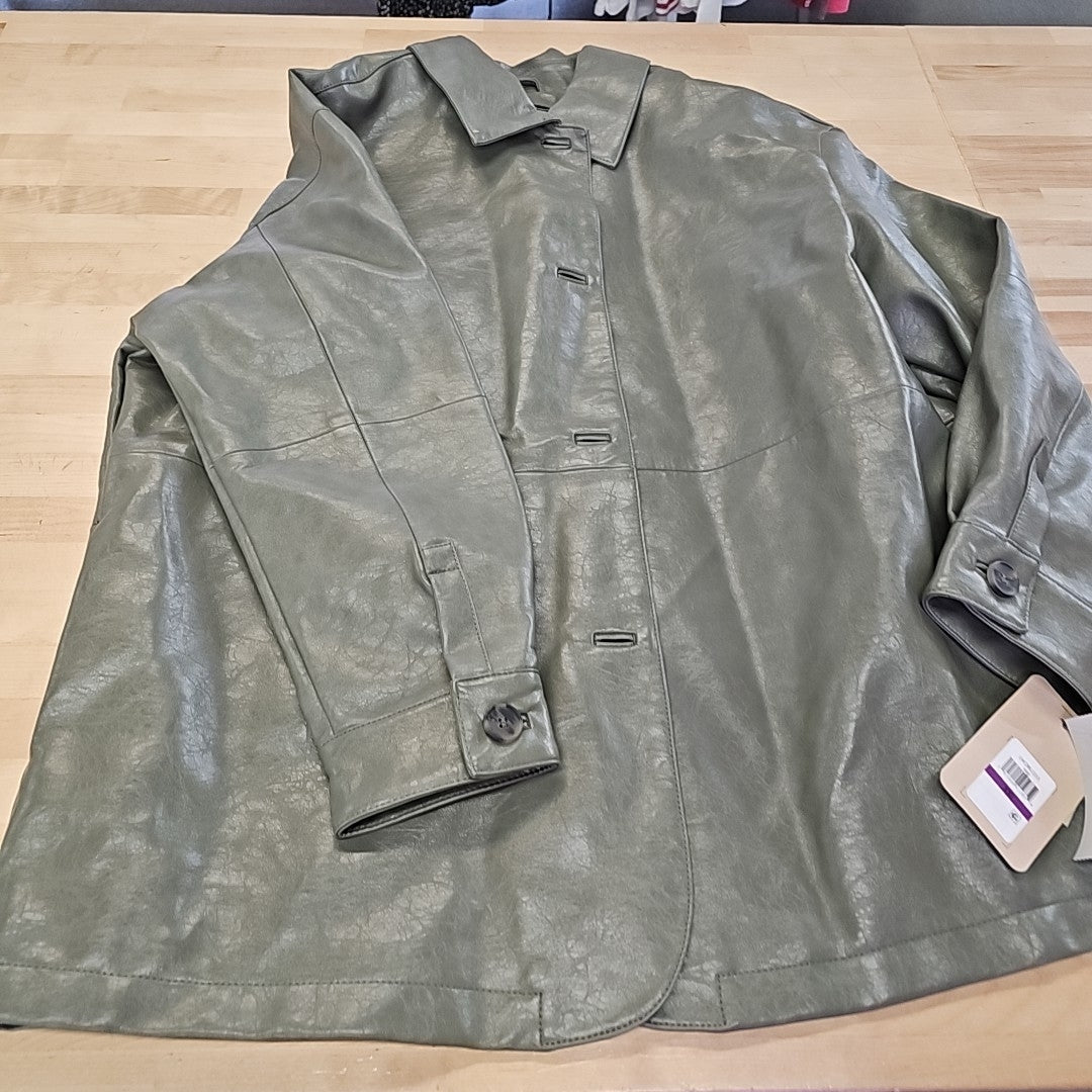 Levi's Women's Faux Leather Relaxed Vintage Look Blazer