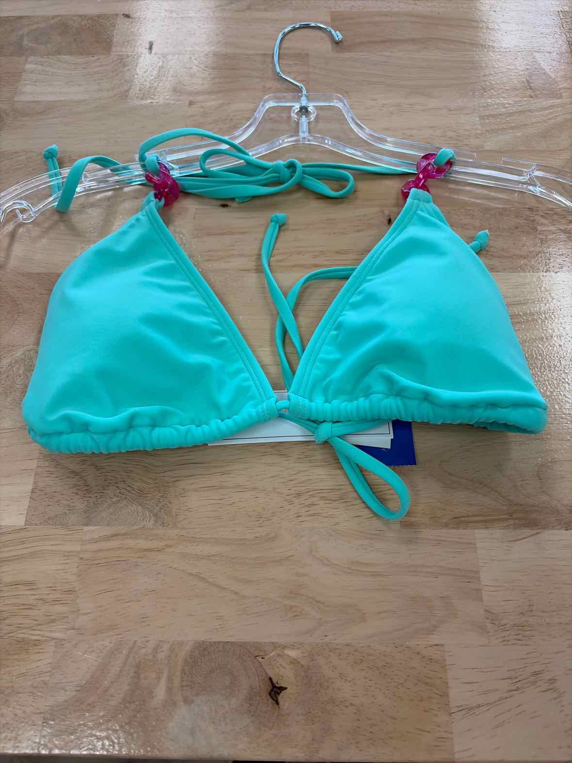 Salt + Cove Size L String Triangle Bikini Top