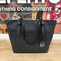 Michael Kors Black Leather Totes