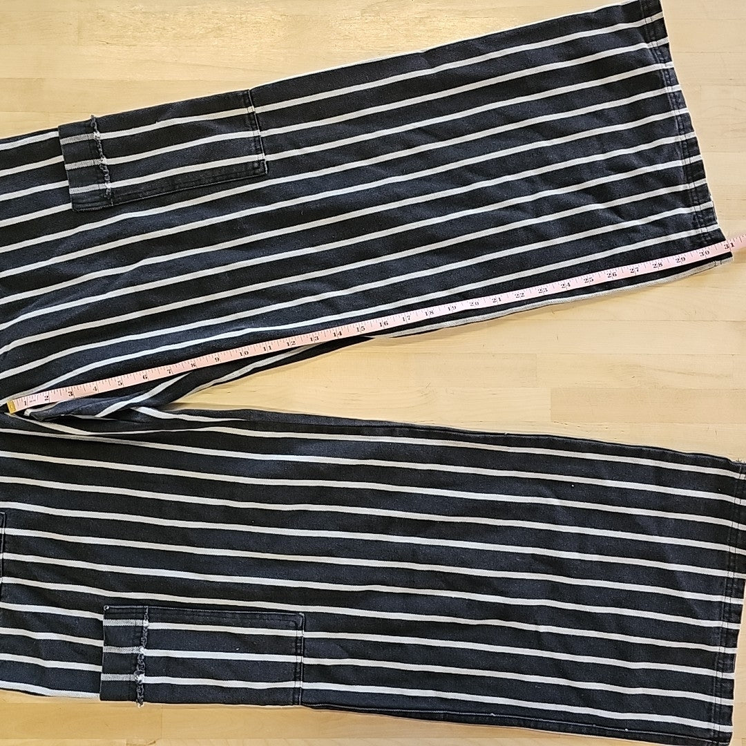 Hurley Juniors' Sloan Striped Pull-on Pants - Black - XL