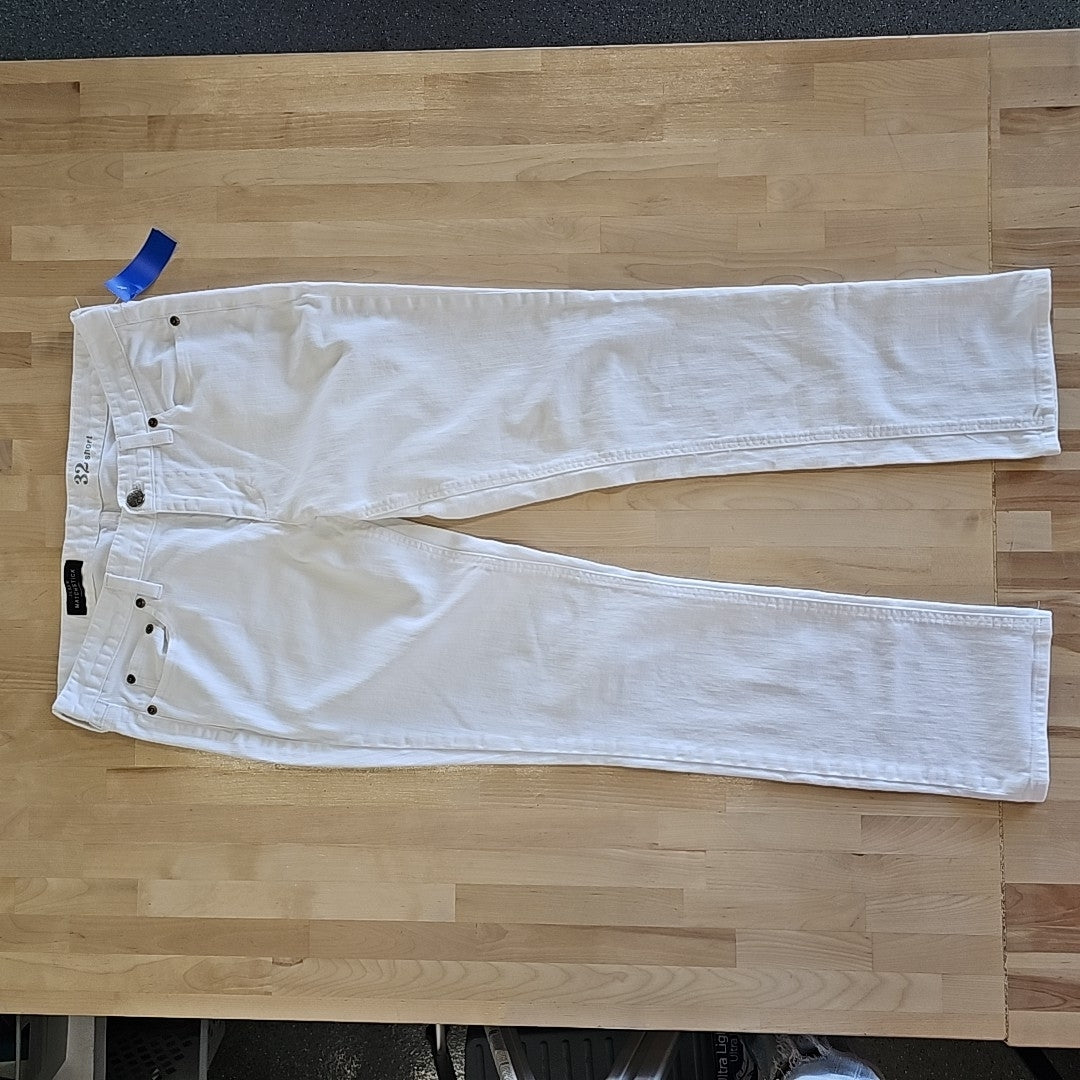 J Crew Size 32 White Pants