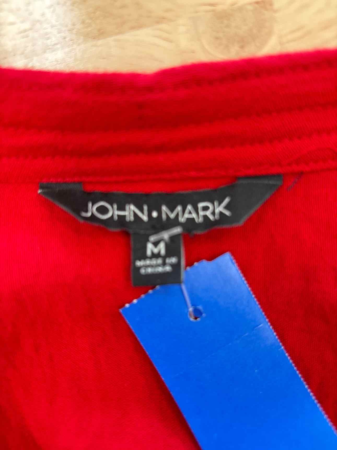 John Mark Size M Red Preloved Blouse LS