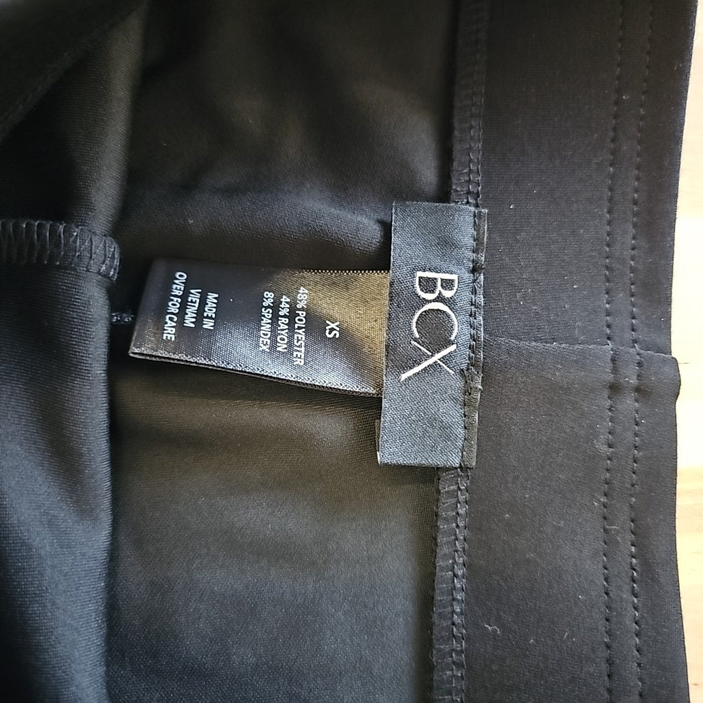 BCX Size XS Black  Seamed Pull-on Pants NWT