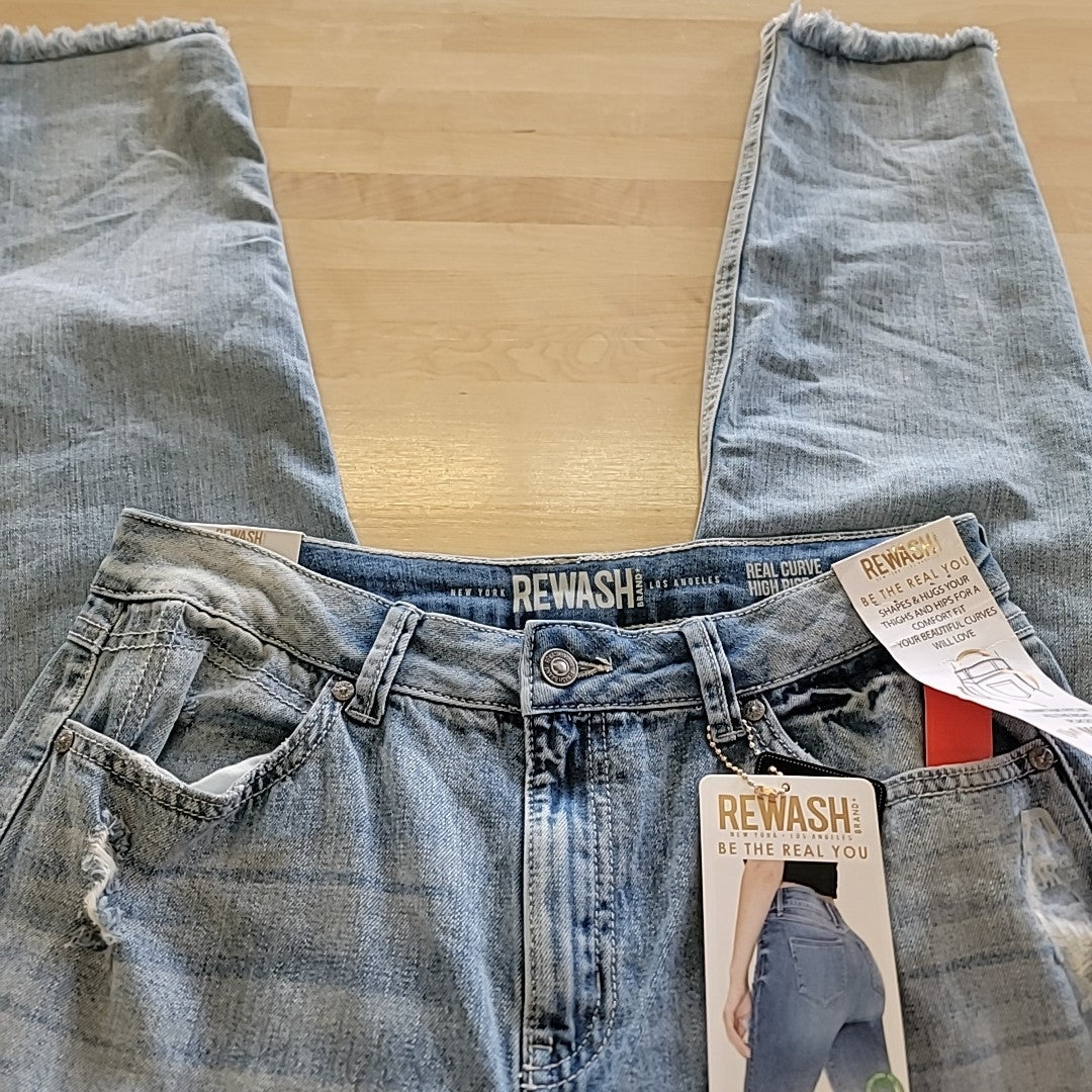 Rewash Size 14 Blue the Mom Jean Real Curve NWT