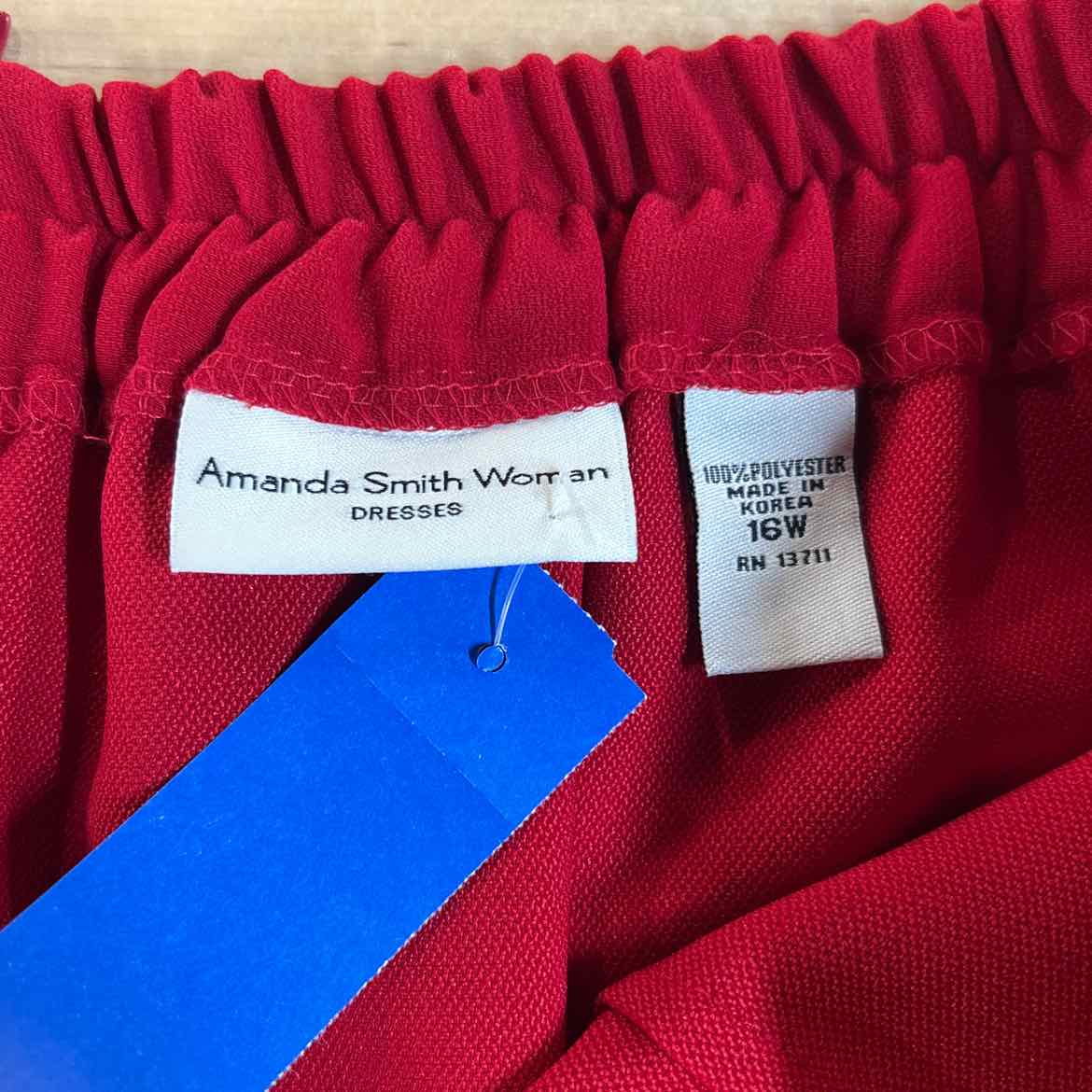 Amanda Smith Size 16 Red Black Faux Fur New Twinsets