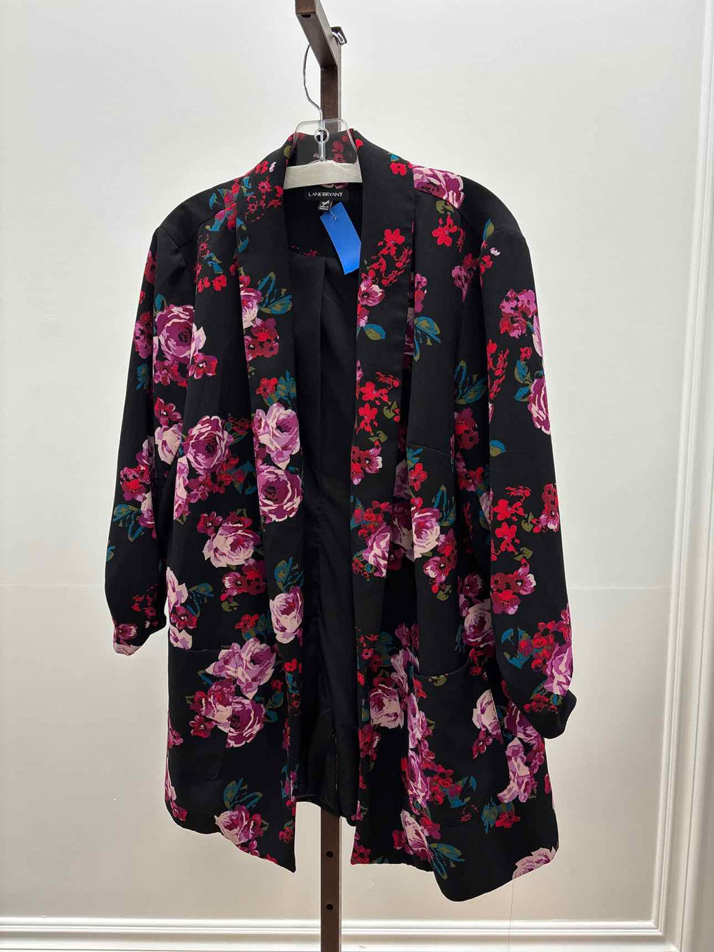 Lane Bryant Size 18/20 Black Purple Preloved Blazer