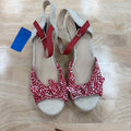 Violet & Red Size 9 Red Preloved Wedges
