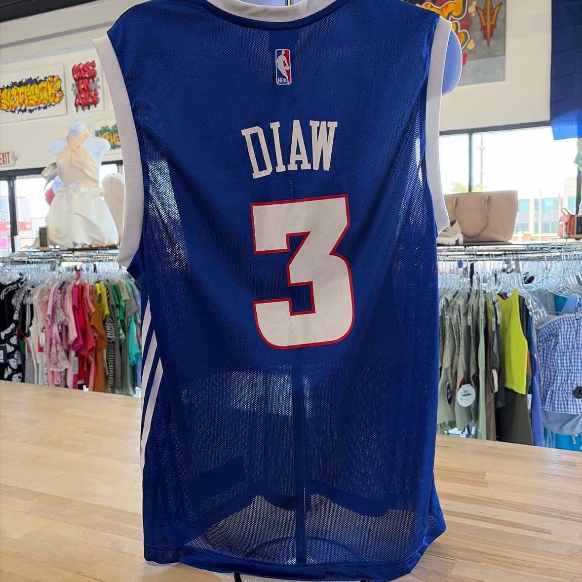 Adidas Size L Blue Red MENS Jersey