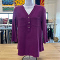 Westbound Size S Purple Cotton Preloved Blouse LS