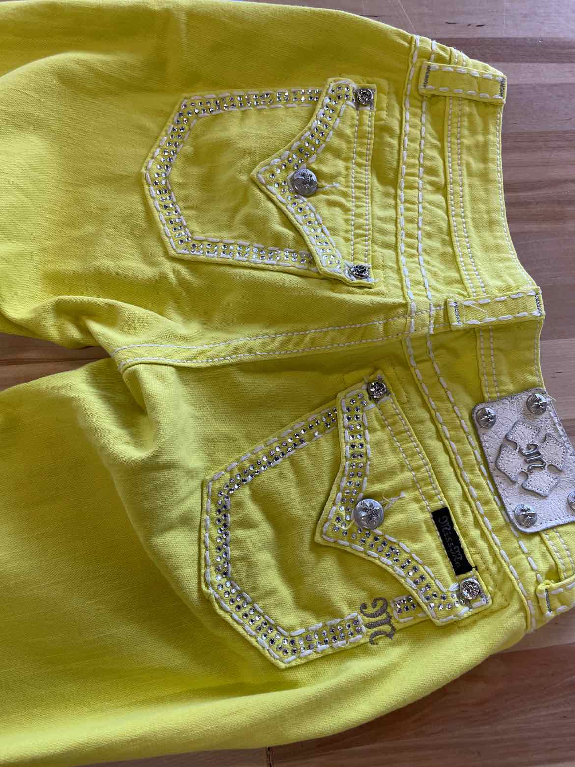 Miss Me Size 27 Yellow Jeans
