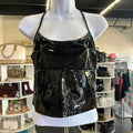 Edikted Size M Black Leather Preloved Halter