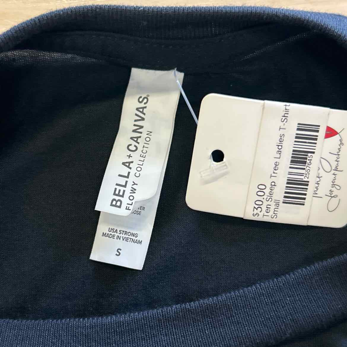 Bella + Canvas Size S Black Sleeveless