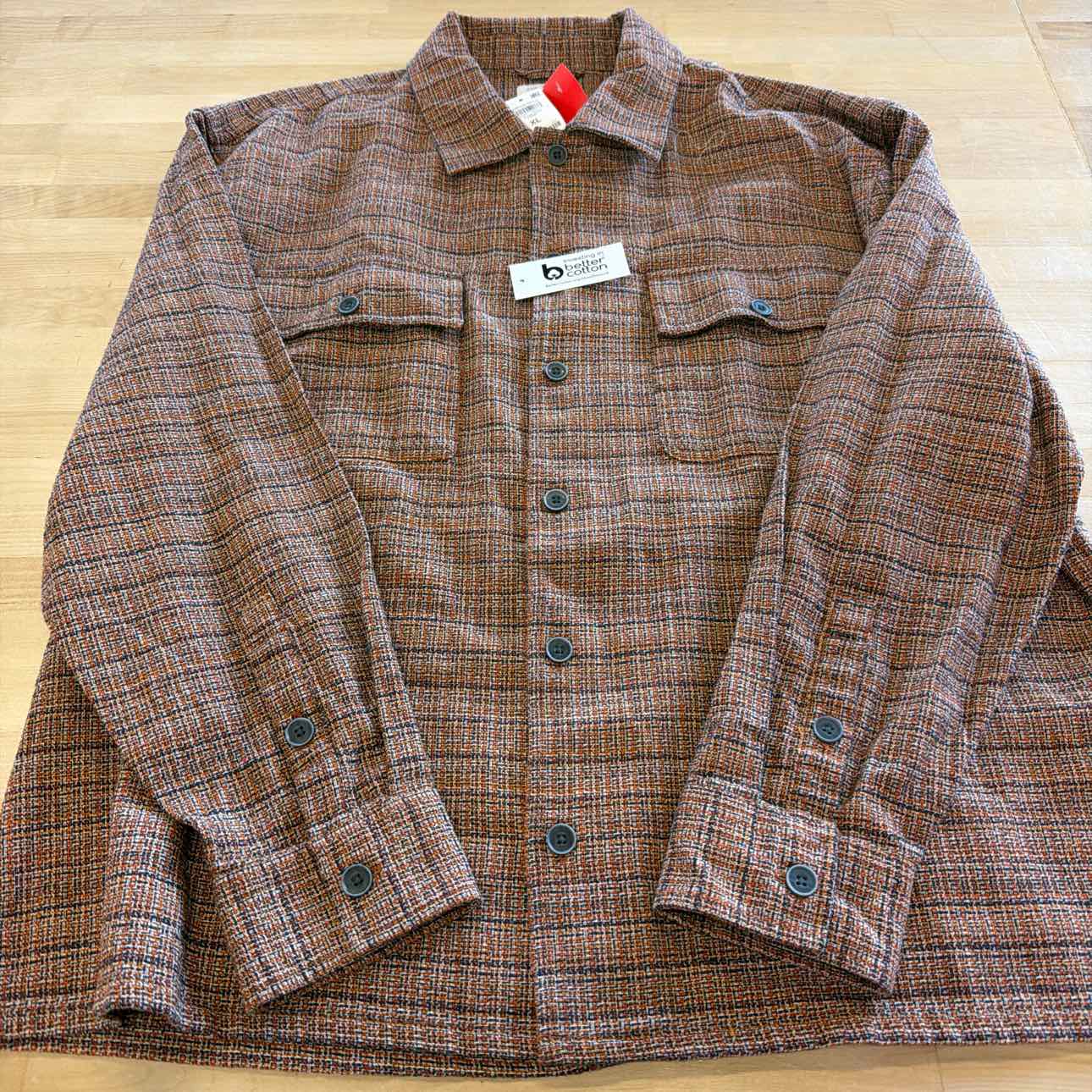 Sun + Stone Men's Storm Printed Overshirt, Created for Macy's - Cumin - XL