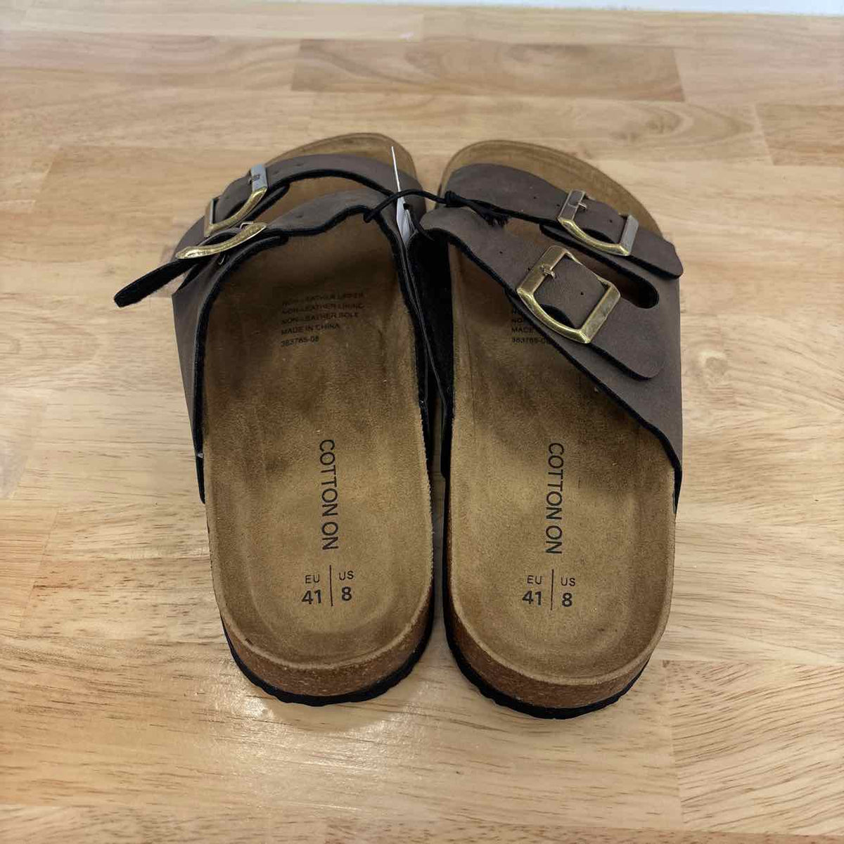 Cotton on Men's Double Buckle Sandal - Brown