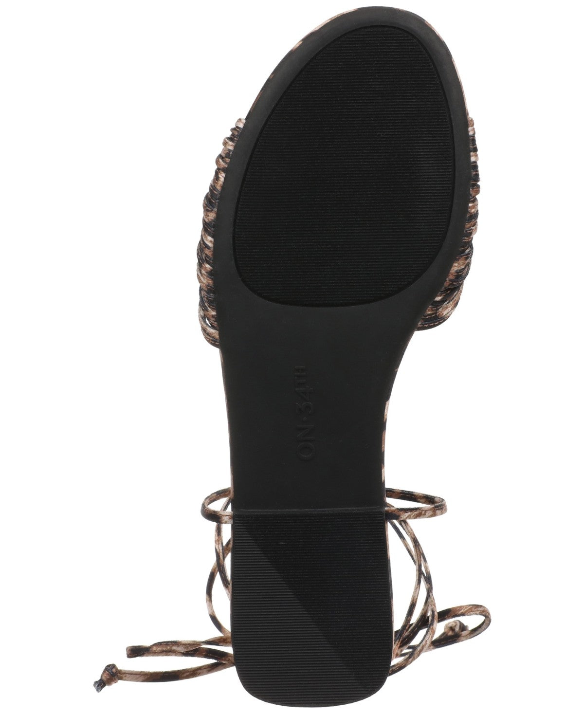 On 34th Size 7 On 34th Women's Jenniee Knot Flat Sandals - Leopard