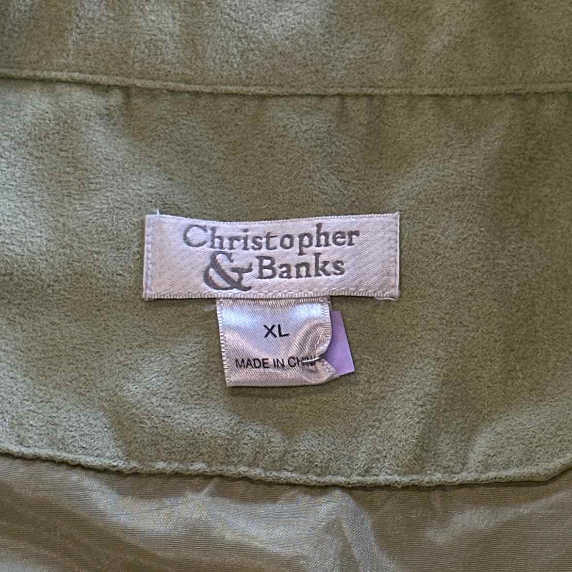 Christopher & Banks Size XL Green Jacket