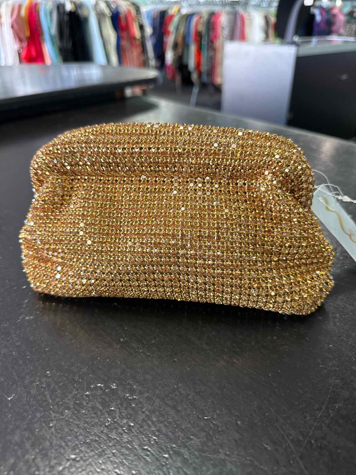 Nina Gold Evening Bag Crystal Handbag New