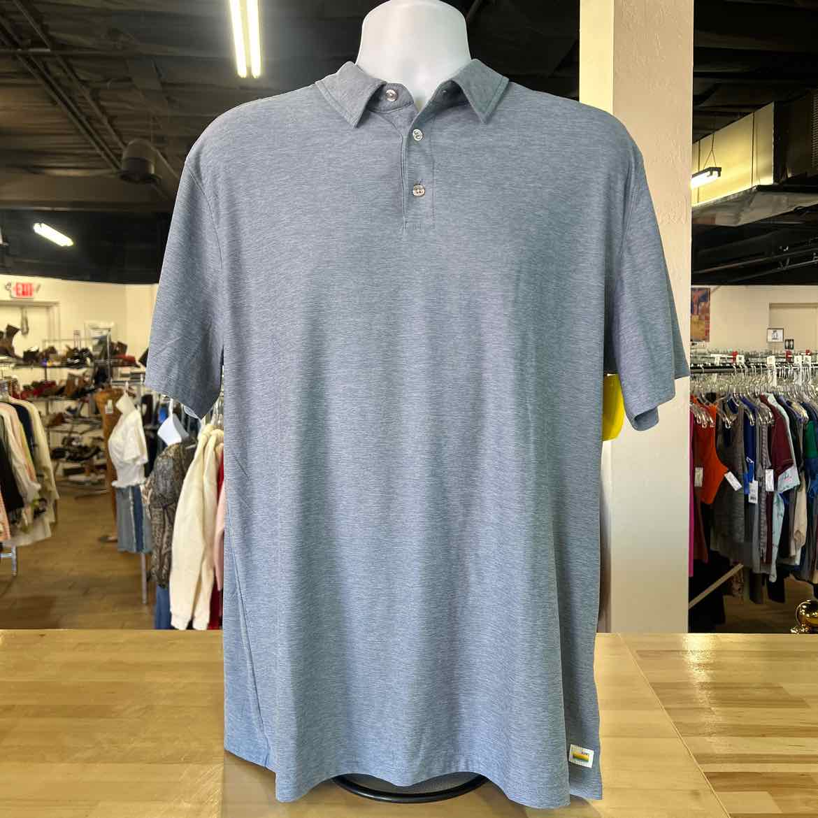 Vouri Size XL Blue Preloved MENS Polo